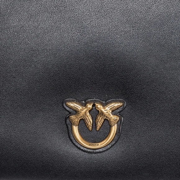 Classic Dimply Pinko Flat Bag Black - Picture 7 of 8